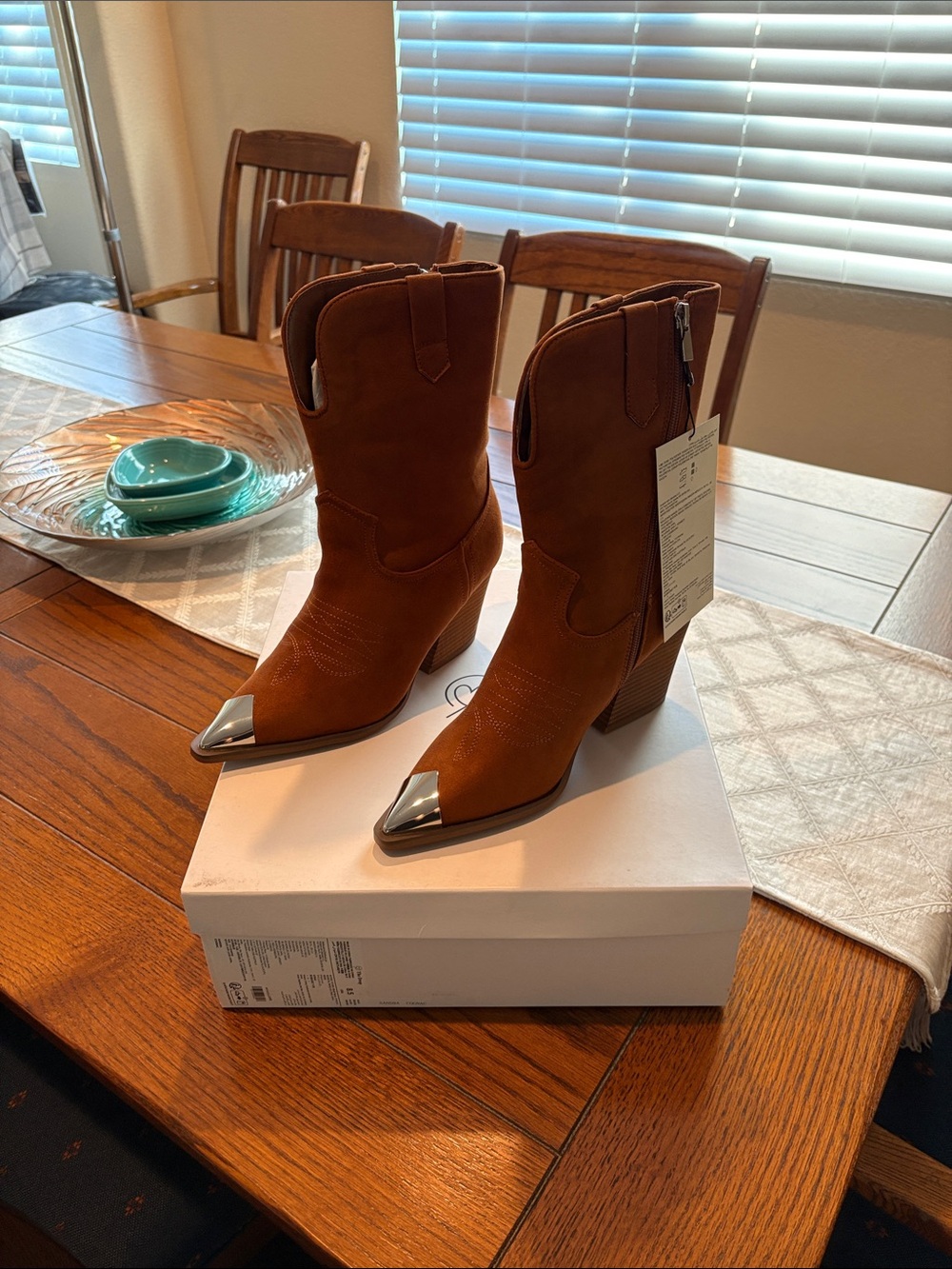 NWT - The Drop Women's Sandra Heeled Cowboy Boot